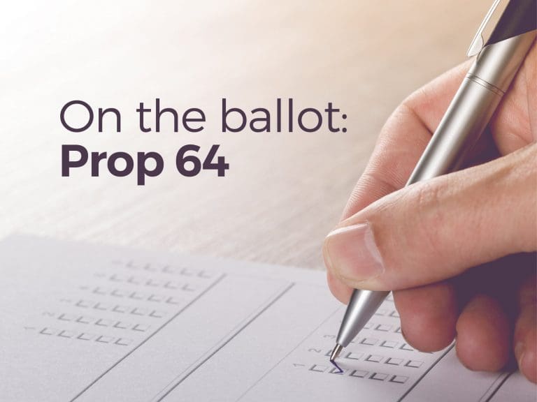 prop64ballot-01 | Kurvana | Curated for years. Experienced in moments. On the Ballot: Proposition 64