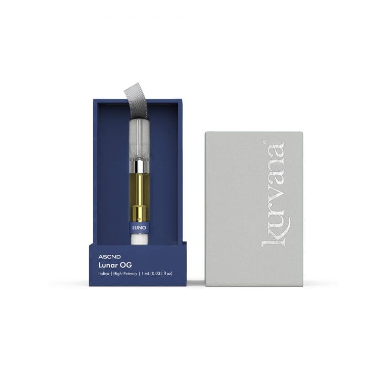 Kurvana Lunar OG Strain | Kurvana | Curated for years. Experienced in moments. Kurvana ASCND Lunar OG 510 Cartridge