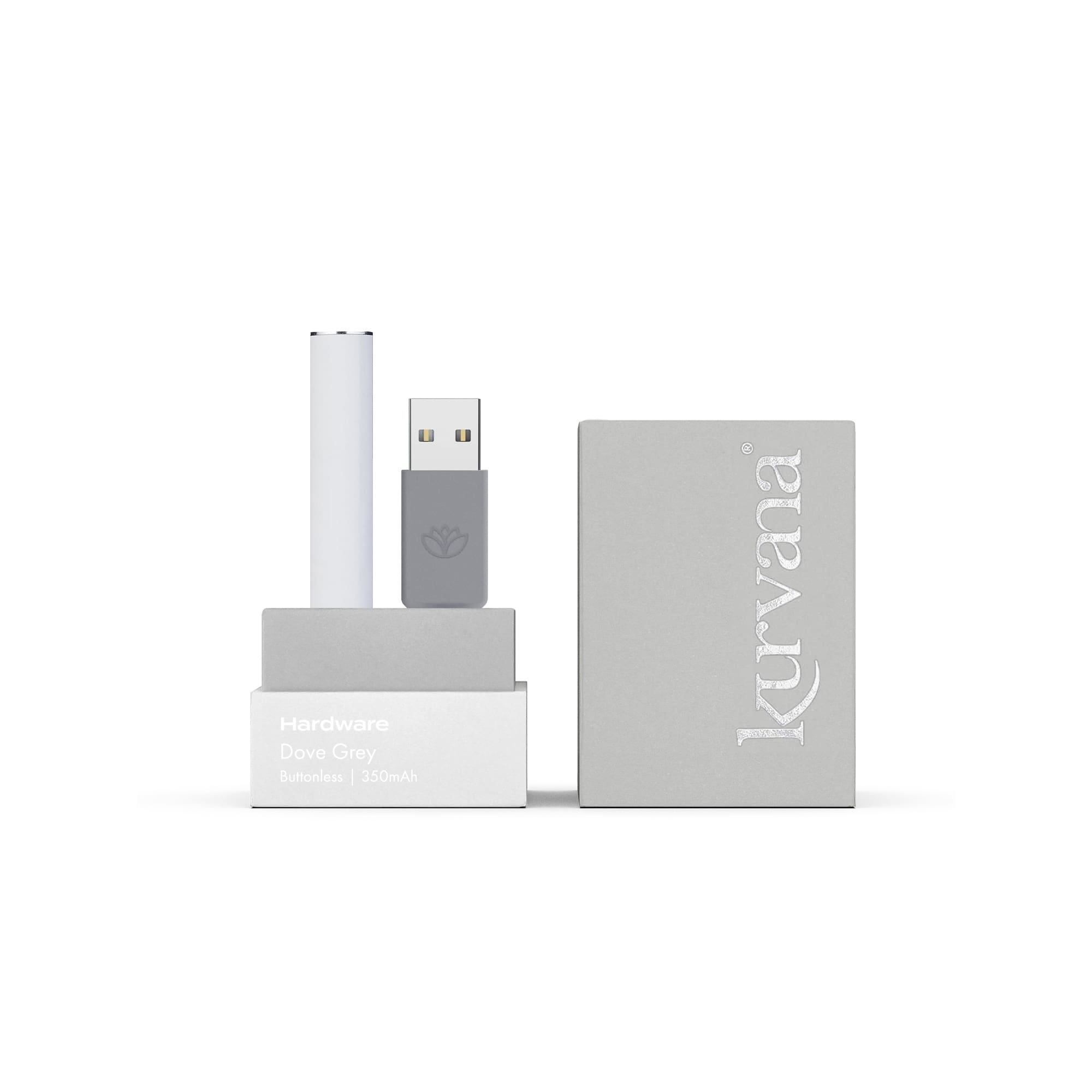 Dove Grey | Kurvana | Buttonless Vape Pen Battery