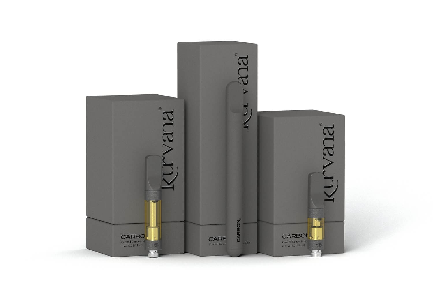 kurvana-carbon21-collection-web | Kurvana | Curated for years. Experienced in moments. Kurvana Sativa Cartridges and Vaporizers