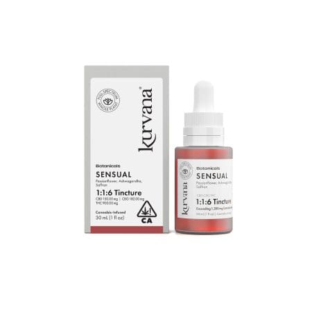 tinctures-summer-hero-sensual-2000x20000 | Kurvana | Curated for years. Experienced in moments. An image of Kurvana's botanicals collection Sensual 1:1:6 cannabis tincture.