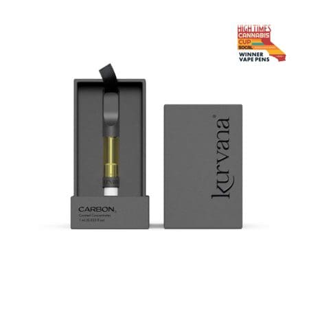 carbon_1_mL_l-2000x2000-chos | Kurvana | Curated for years. Experienced in moments. An image of Kurvana's Carbon 21 collection Chocolope Sauce cartridge. Winner of the High Times Cannabis Cup.