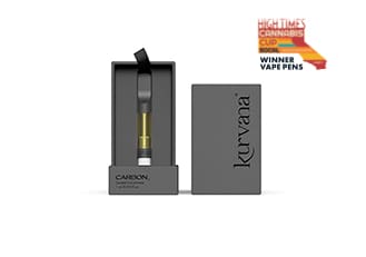 kurvana_carbon_1_mL_329x231-chos | Kurvana | Curated for years. Experienced in moments. An image of Kurvana's Carbon 21 collection Chocolope Sauce cartridge. Winner of the High Times Cannabis Cub Vape Pens.