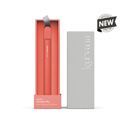 An image of Kurvana's ASCND collection Georgia Sky strain All-In-One disposable vape.