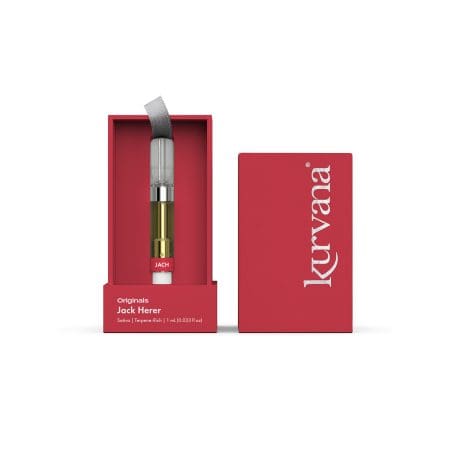 An Image of Kurvana's Originals collection Jack Herer strain cartridge.