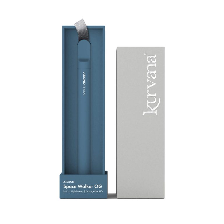 kurvana-ascnd-rechargeable-aio-swog-2000x2000 | Kurvana | Curated for years. Experienced in moments. Kurvana Space Walker OG pen in sleek packaging, highlighting premium quality and high potency.