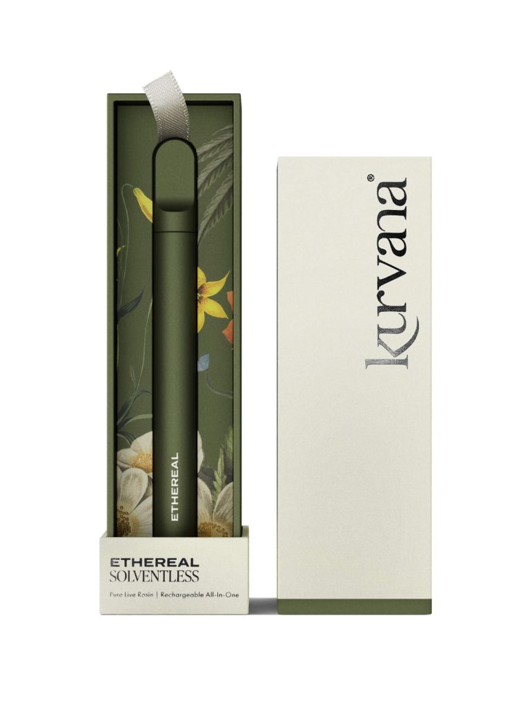 kurvana-ethereal-rechargeable-aio-hasb-1500x2000 | Kurvana | Curated for years. Experienced in moments. Kurvana Ethereal Solventless Live Resin packaging featuring rechargeable all-in-one design.